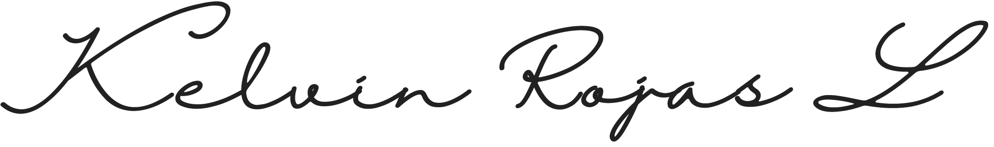Kelvin Rojas signature